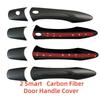 Car Upgrade Decoration For 2013 2014 Infiniti JX JX35 SUV New ABS Black Carbon Accessory Door Handle Cover Trim Paste Style