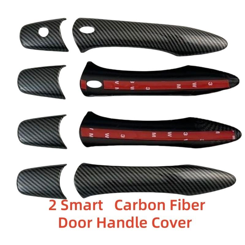 Car Upgrade Decoration For 2013 2014 Infiniti JX JX35 SUV New ABS Black Carbon Accessory Door Handle Cover Trim Paste Style