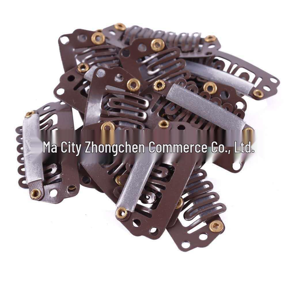 Невидимые заколки для парика из нержавеющей стали 2,8 см Шестизубые клипсы для наращивания волос