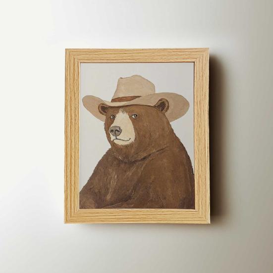 Декоративная живопись Яркий внешний вид Ковбой Утка Кролик Медведь Серия Животное