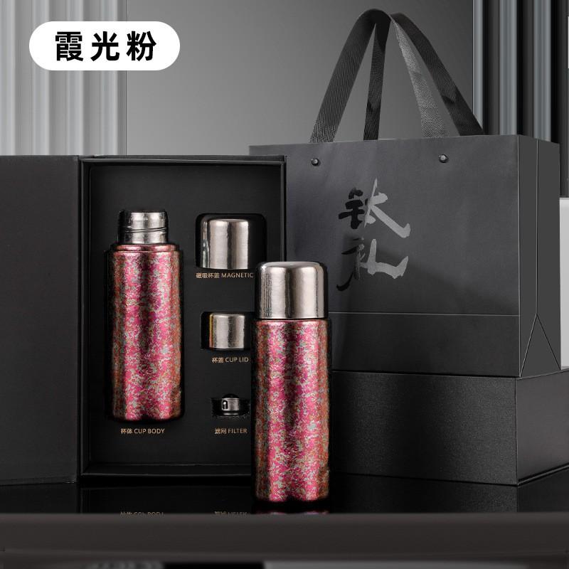 Pure Titanium Vacuum Insulated Travel Mug With Tea Infuser 430ml Office Home Outdoor Use