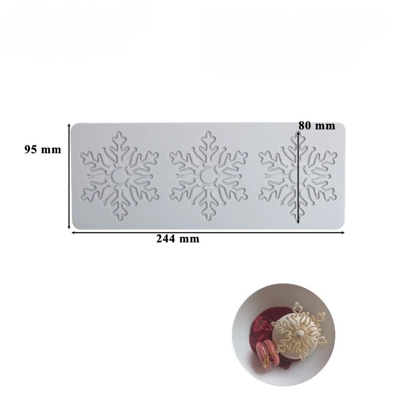 Силиконовая форма для шоколада в виде оленя, оленя, снежинки, своими руками, рождественская 3D-форма для выпечки, десерт, бисквит, инструмент для изготовления тортов, подарки ручной работы