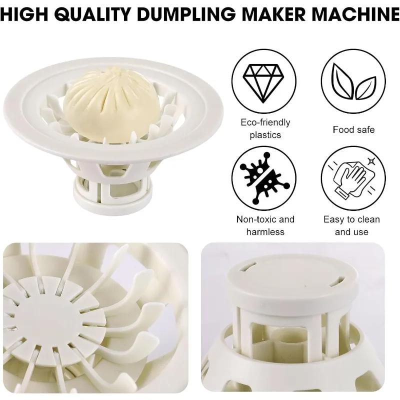 Baozi Maker Machine Mold Chinese Baozi Mold DIY Pastry Pie Dumpling Making Mould for Kitchen Beginners Easy To Use & Clean