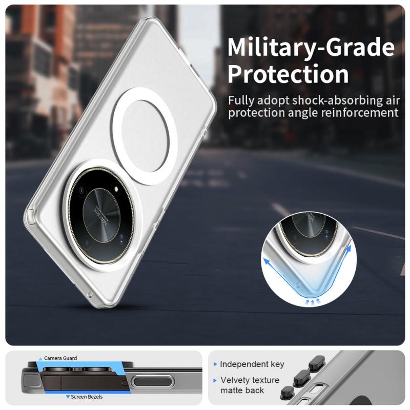 Чехол для Honor X9 Honor X9 противоударный прозрачный чехол с беспроводной зарядкой кольцевой магнитный матовый чехол Huawei Honor X9