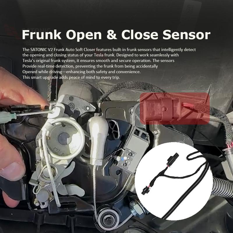 SATONIC V2 Auto Frunk Suction For Tesla New Model Y Juniper Model 3 – Smart Automatic Closing
