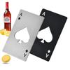 Creative and Interesting Stainless Steel Poker Shaped Beer Bottle Opener, Outdoor Hidden Poker Throwing Practice Small Object