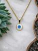 Evil Eye Beaded Steel Necklace