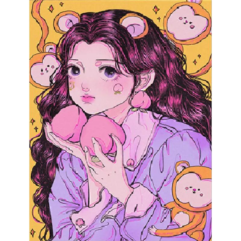 DIY алмазная живопись красивая женщина комплект для вышивки крестом мозаика искусство алмазная живопись полный круг/квадратный алмаз украшение дома