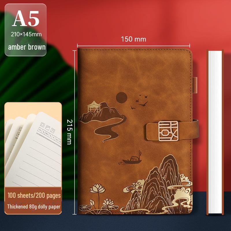 Подарочный набор из блокнотов формата А5 «Культура и творчество» — сувенир в китайском стиле с индивидуальным логотипом