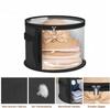 New Hat Box Convenient Round Travel Hat Organizer Wear-Resistant Storage,Foldable Bag with Handle and Clear Window