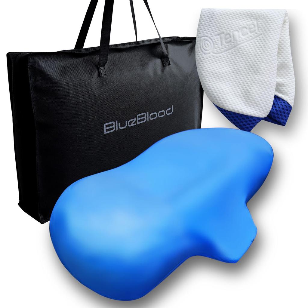 Blue Blood 4D Pillow Trinity with Cover Straight Neck Neck Pillow No Neck Pain Popular Neck Pillow Comfortable Sleep Pillow Memory Foam Pillow Side