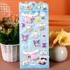 4 шт. Милые 3D рельефные наклейки Sanrio с ягодицами Куроми Мелоди Креативная сжимаемая игрушка-антистресс Наклейки для гитары телефона ноутбука