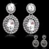 Женские винтажные роскошные овальные массивные висячие серьги со стразами, ювелирные изделия