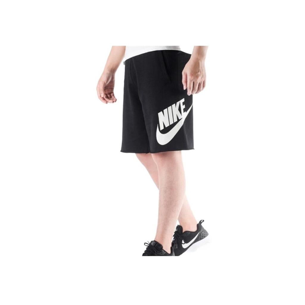 Nike Спортивные шорты прямого кроя с большим логотипом и принтом на шнурке Мужские шорты черные AT5268-010