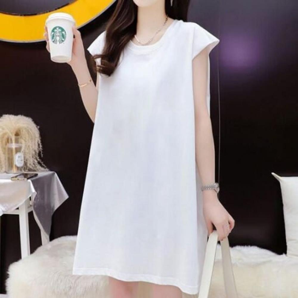 Navava Women Solid Cap Sleeve Long T shirT nT2813