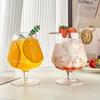 1/2PC Korea Ins Net Red Glass Cup Tall Glass Drink Cocktail Cup Cold Drink Soda Bubble Water Cup for Valentine's Day Wedding