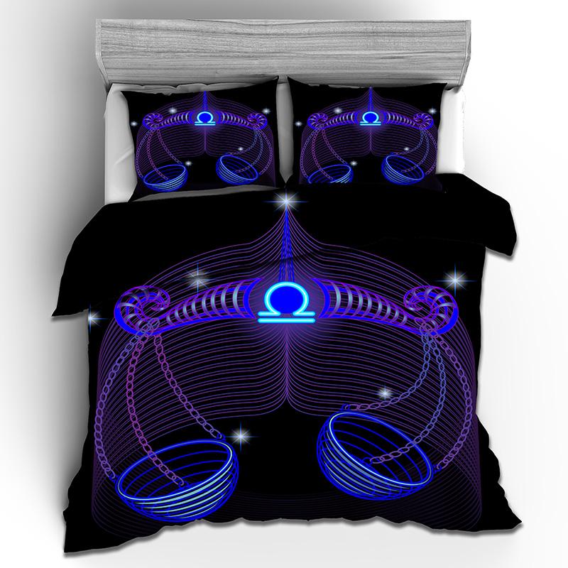 3D Constellation Bedding Set AU/DE/EU Full Size Down Duvet Cover Pillowcase 2/3 Piece Teens Kid Gift Luxury Cover