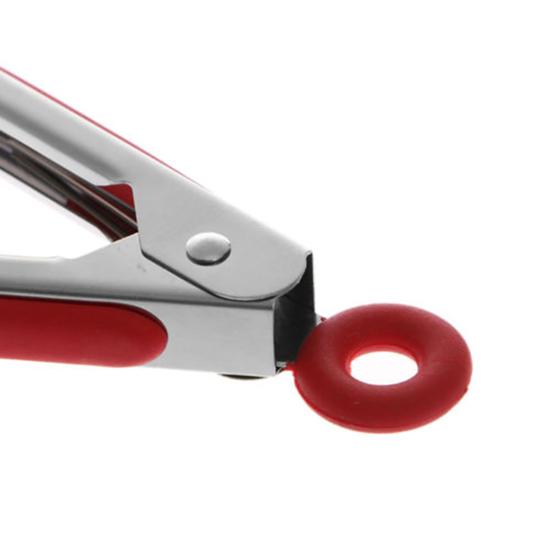 Salad BBQ Kitchen Food Serving Tongs Stainless Steel Nylon Kitchen Utensil Tool