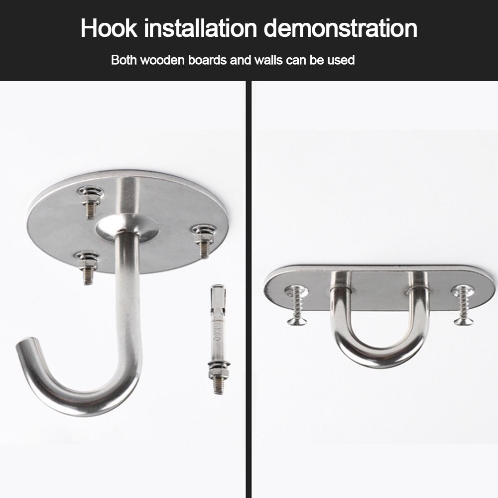 1Pcs Pad Eye Wall Hook Plate Deck Door Buckle Durable Ceiling Mount Hanger for Fan Lamp