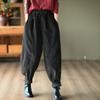 Women Baggy Autumn Winter Harem Pants Casual High Waist Warm Pantalones Vintage Ankle-length Jogger Fashion Trousers