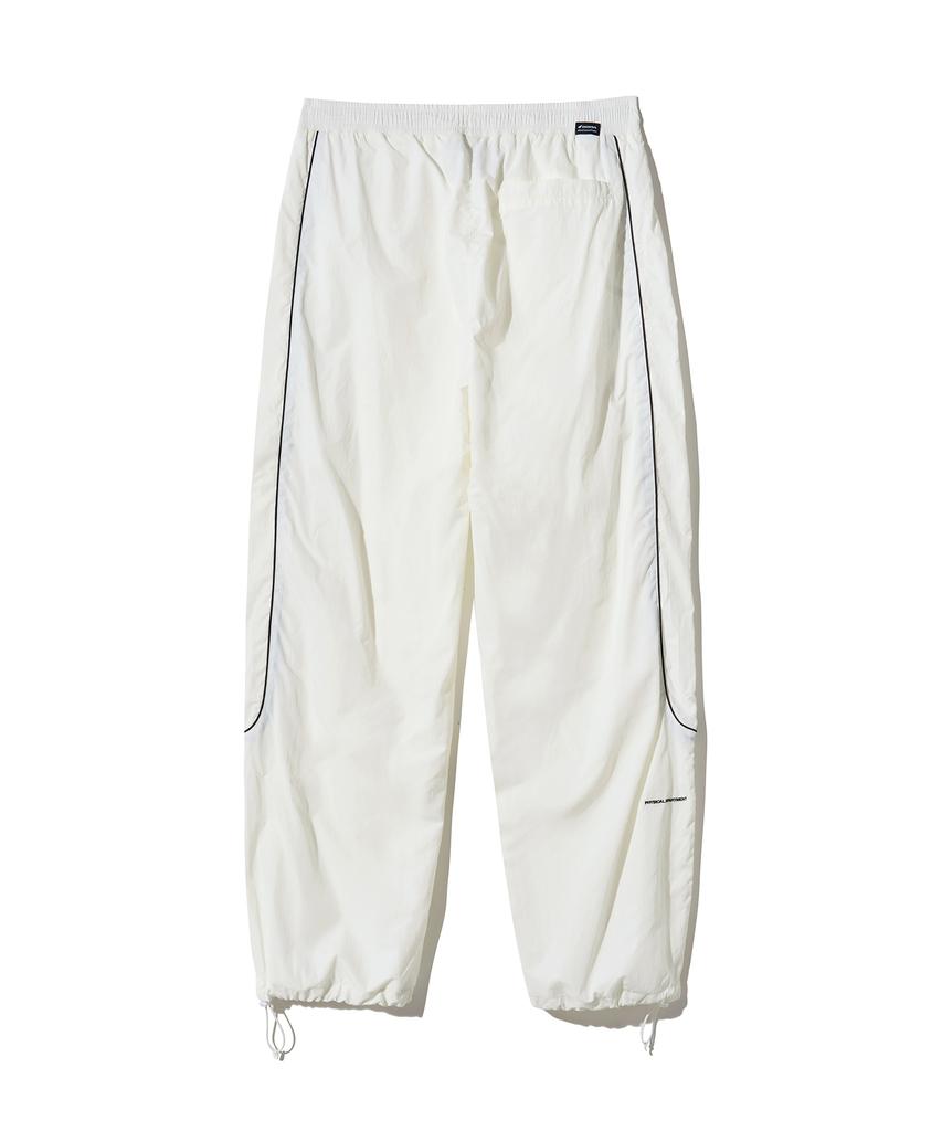 PHYPS MOTORCYCLE Basic Logo Nylon Track Pants Ivory
