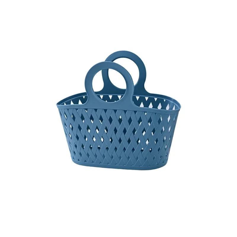 Портативная полая корзина для купания, корзина для хранения принадлежностей для мытья в ванной, сумка для рук, органайзер для слива белья, чехол для ванной комнаты