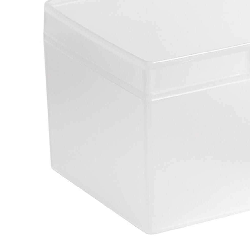 Пластиковый ящик для хранения карт, настольный органайзер для косметики с крышкой для студенческого общежития, офиса