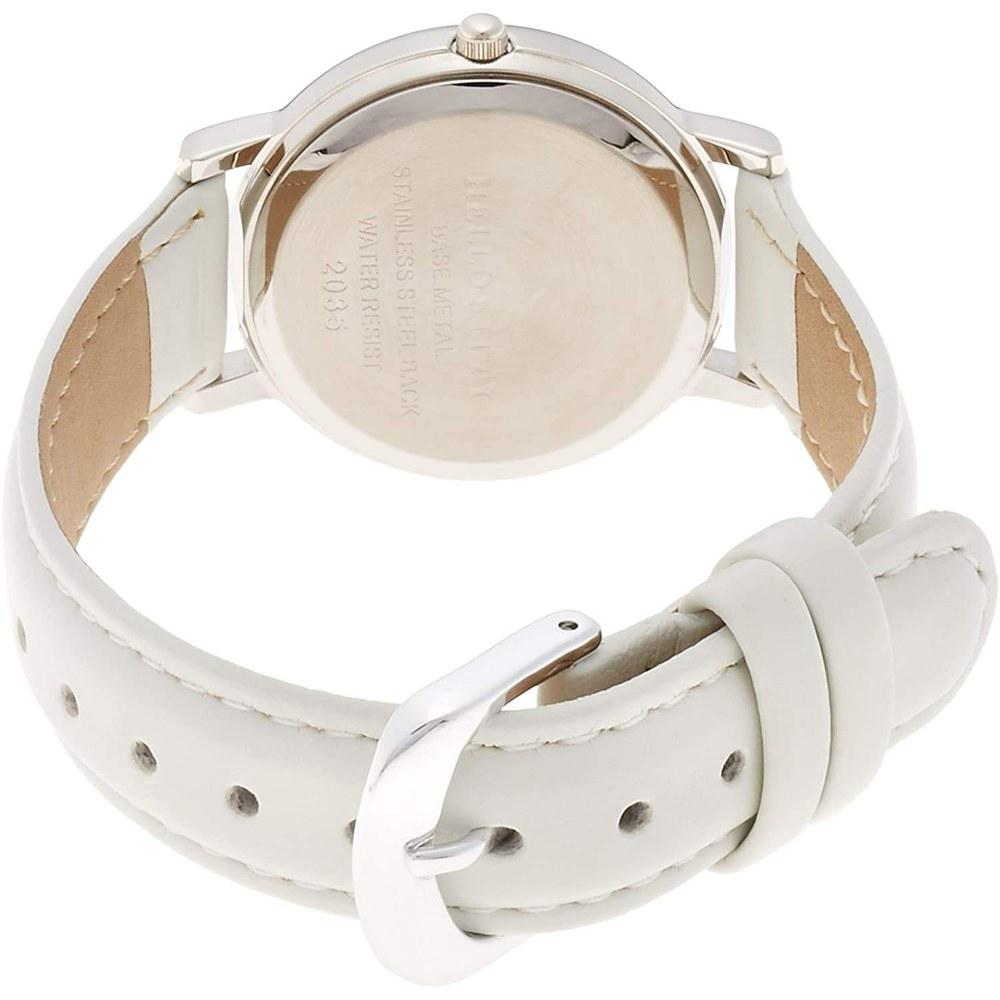 Citizen Hello Kitty Analog Wristwatch HK15-001 Waterproof Leather Band Ladies White