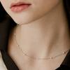VINTAGE HOLLYWOOD [925 Silver] Pearl Chain Necklace_VH25NNNE112V
