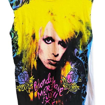 Винтажная футболка 80-х Artistique et Sentimental MICHAEL MONROE Hanoi Rocks Тур Панк Глэм Рок Концерт размер M