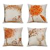 Autumn Thanksgiving Pumpkin Maple Car Line Printed Pillow Clothes Quilt Cover Room Decoration Sofa Cushion