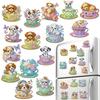15 шт. 2D/Плоский акриловый набор для DIY Алмазного искусства, магниты на холодильник, алмазы особой формы, для холодильника, почтового ящика, домашнего декора, поделки своими руками