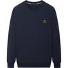Qipai Men's Waffle-Knit Round Neck Pullover Sweatshirt