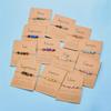 European American Fashion Natural Stone Zodiac Bracelet, Hand-Woven Style with Paper Card, Versatile Design for Women