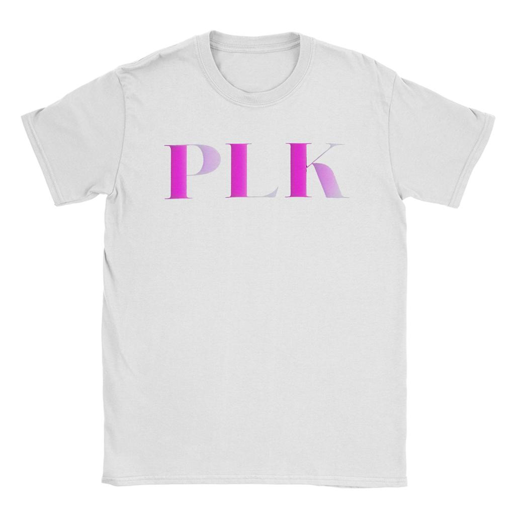 Pik Rapper Plk Letter Print T Shirt Unisex Pure Cotton Crazy Tshirts Crewneck Tees Short Sleeve Clothes Unique