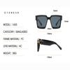 Glasses Large Square Frame Sunglasses Colored Sunglasses For Men And Women Uv400