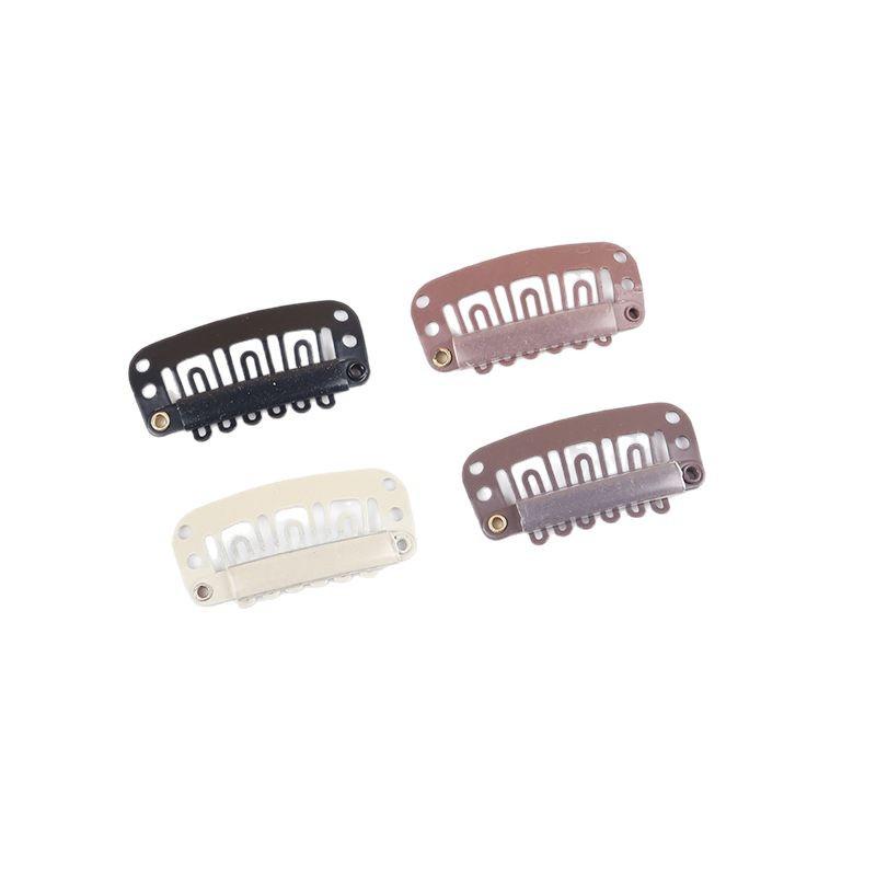 В наличии U-образные клипсы с 6 зубцами для париков, наращивания волос и челок