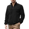Mens Fleece Jacket With Stand Collar Zipper Casual Outdoor Wear Lightweight Warm Midweight Outerwear