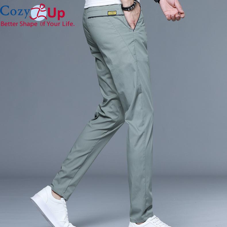 Cozy Up Новые мужские брюки с отделкой, повседневные брюки для мужчин, тонкие спортивные штаны из ледяного шелка, свободные брюки