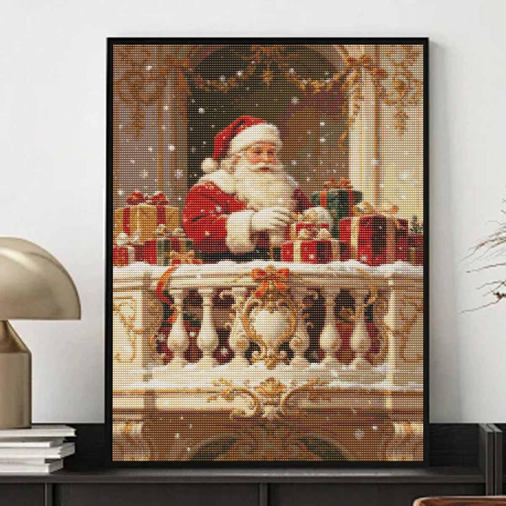Christmas Santa Claus Gifts Balcony Diamond Painting Kit Handmade Home Entertainment Decorative Painting
