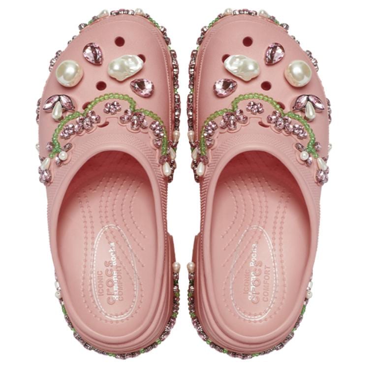 Crocs Сабо-сирена Simone Rocha Пудрово-розовые 210142-78U
