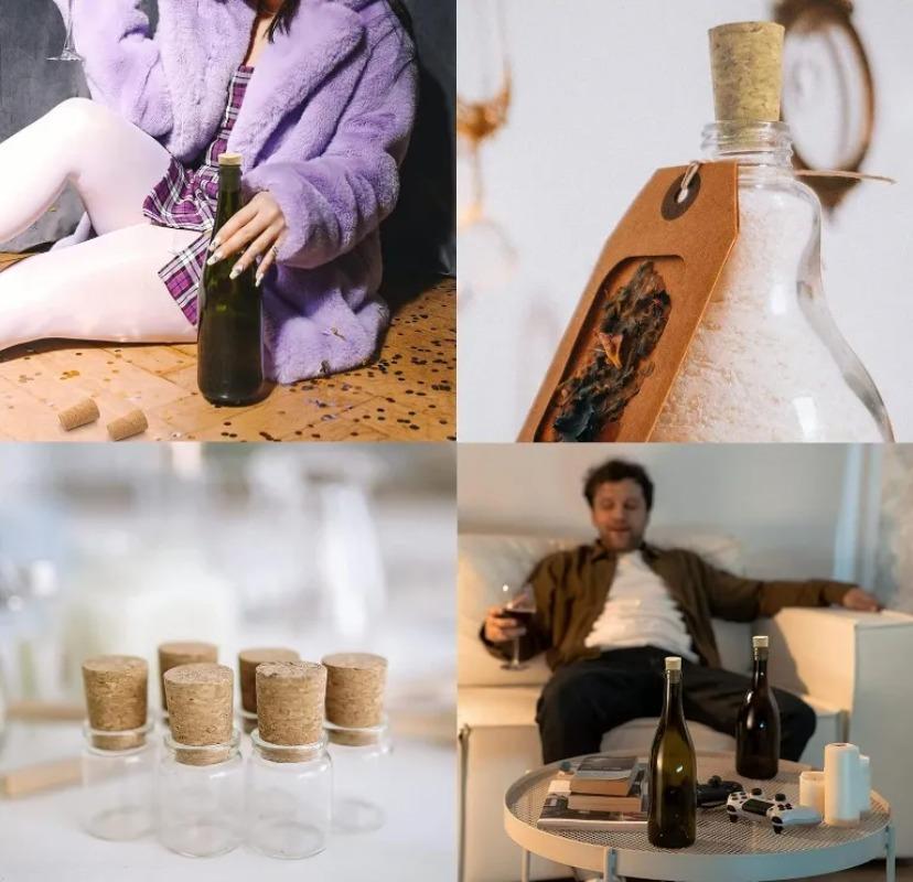 50/100 шт. Винные пробки Заглушка Многоразовая Герметичная Деревянная Крышка Колпачок Пробка для винной бутылки для бутылок Инструменты для бара Кухонные принадлежности