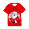 Funny 3D Merry Christmas Print Kids Clothes Casual Short Sleeve T Shirts for Boys Girls 2-14Y Xmas Gift for Children Top