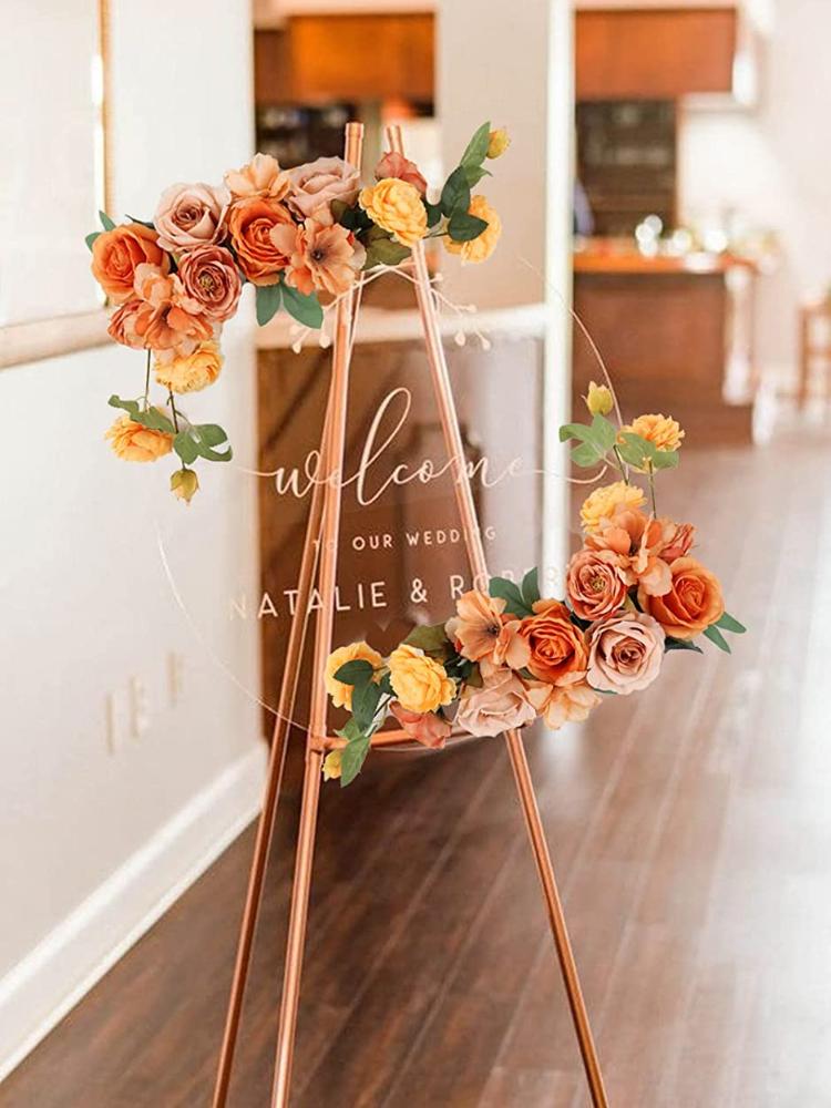 Свадебные цветы Знак приветствия Цветы Поддельные розы Комбинированные шелковые пионы для свадебных украшений Свадебный душ Центральные украшения