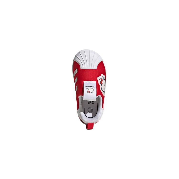 Hello Kitty x Adidas Originals SUPERSTAR 360 Comfortable Low top Skateboard Shoes Red White Infant And Toddler GY9213