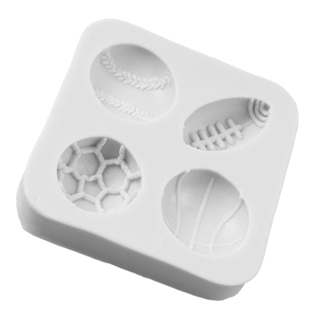 Футбол Баскетбол Силиконовая форма Бейсбол Регби Волейбол Формы для мастики Инструменты для украшения торта Топпер для кекса Конфета Глина Шоколад Форма для гампасты