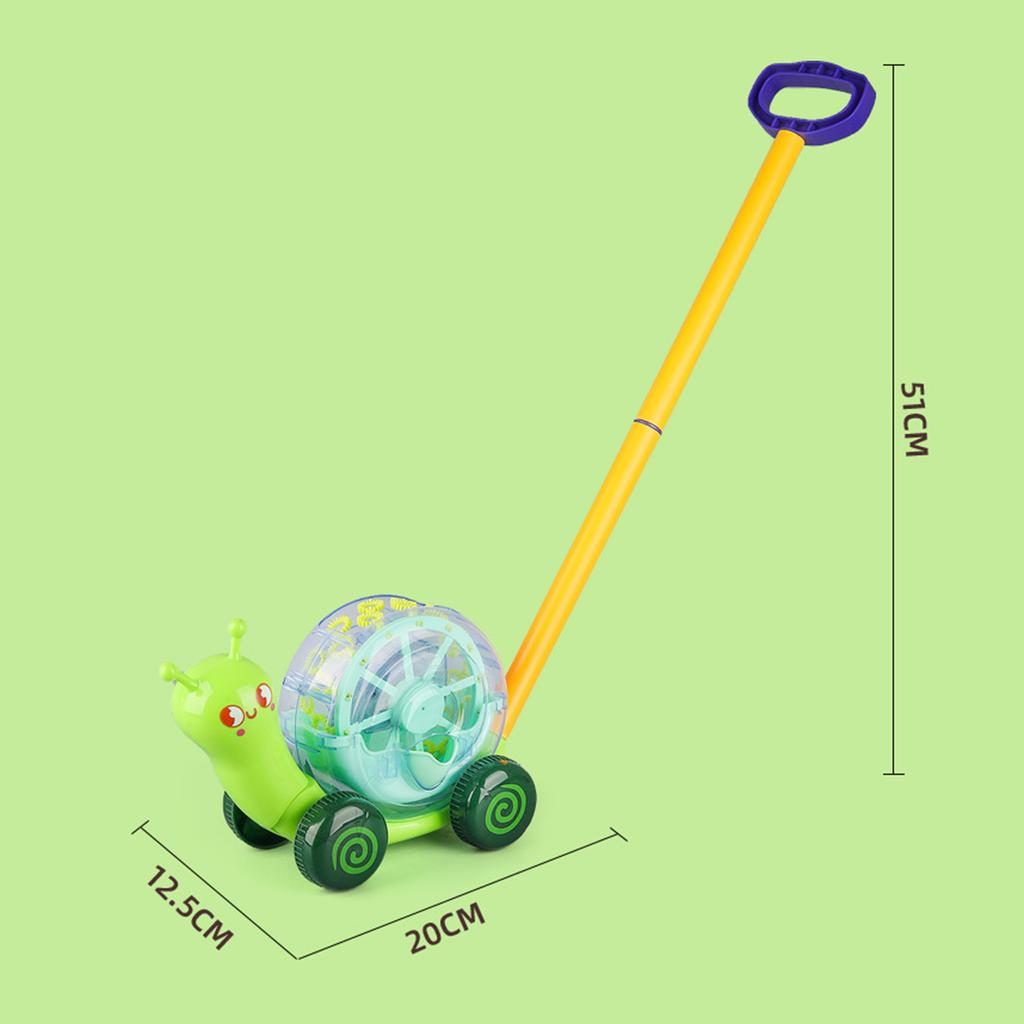 Игрушка-газонокосилка-пузырь для малышей со светодиодной подсветкой, устойчивая к падению летняя уличная ручная игрушка-пузырь