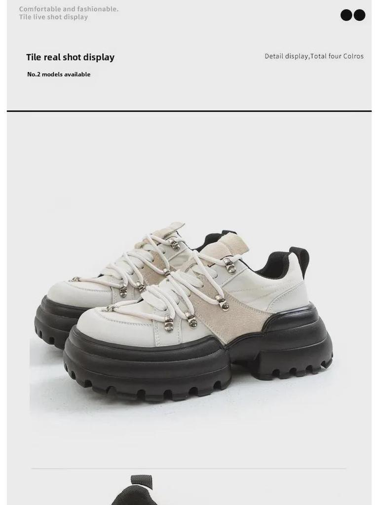 Женские кеды с квадратным носком 2024 года — Love Design, повседневные нишевые спортивные туфли для папы с толстой подошвой на весну и осень