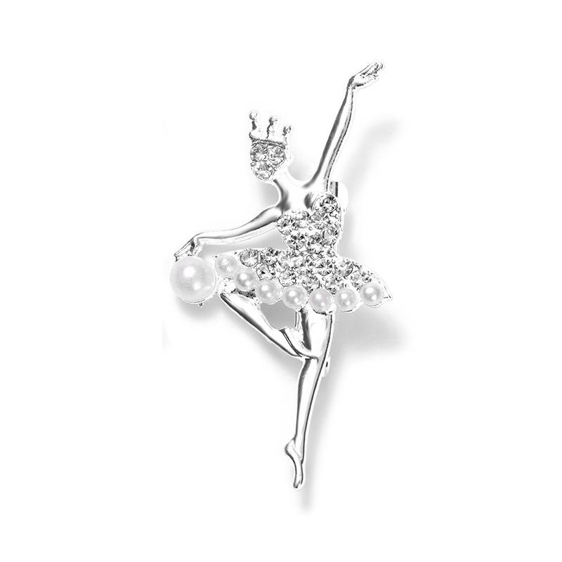 Милые броши в виде танцующих девочек  Броши-булавки в виде балерин AVE