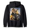 Lion Bike Biker Zip Hoodie